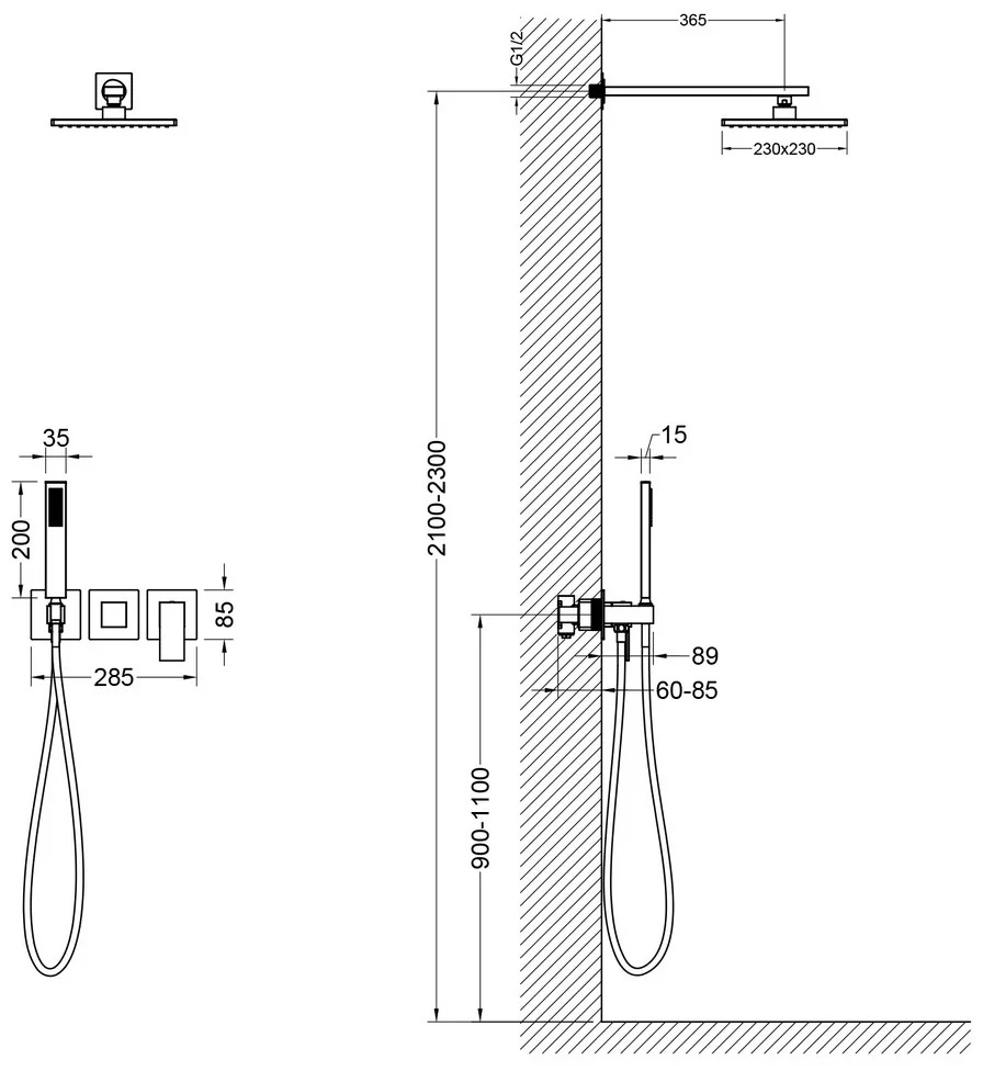 Душевая система Timo Selene SX-2169/17SM золото матовое купить,NaN