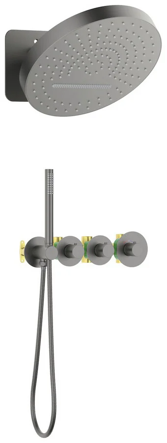 Душевая система Timo Saona SX-2329/18SM черное золото купить,NaN