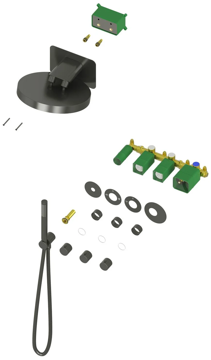 Душевая система Timo Saona SX-2329/18SM черное золото купить,NaN