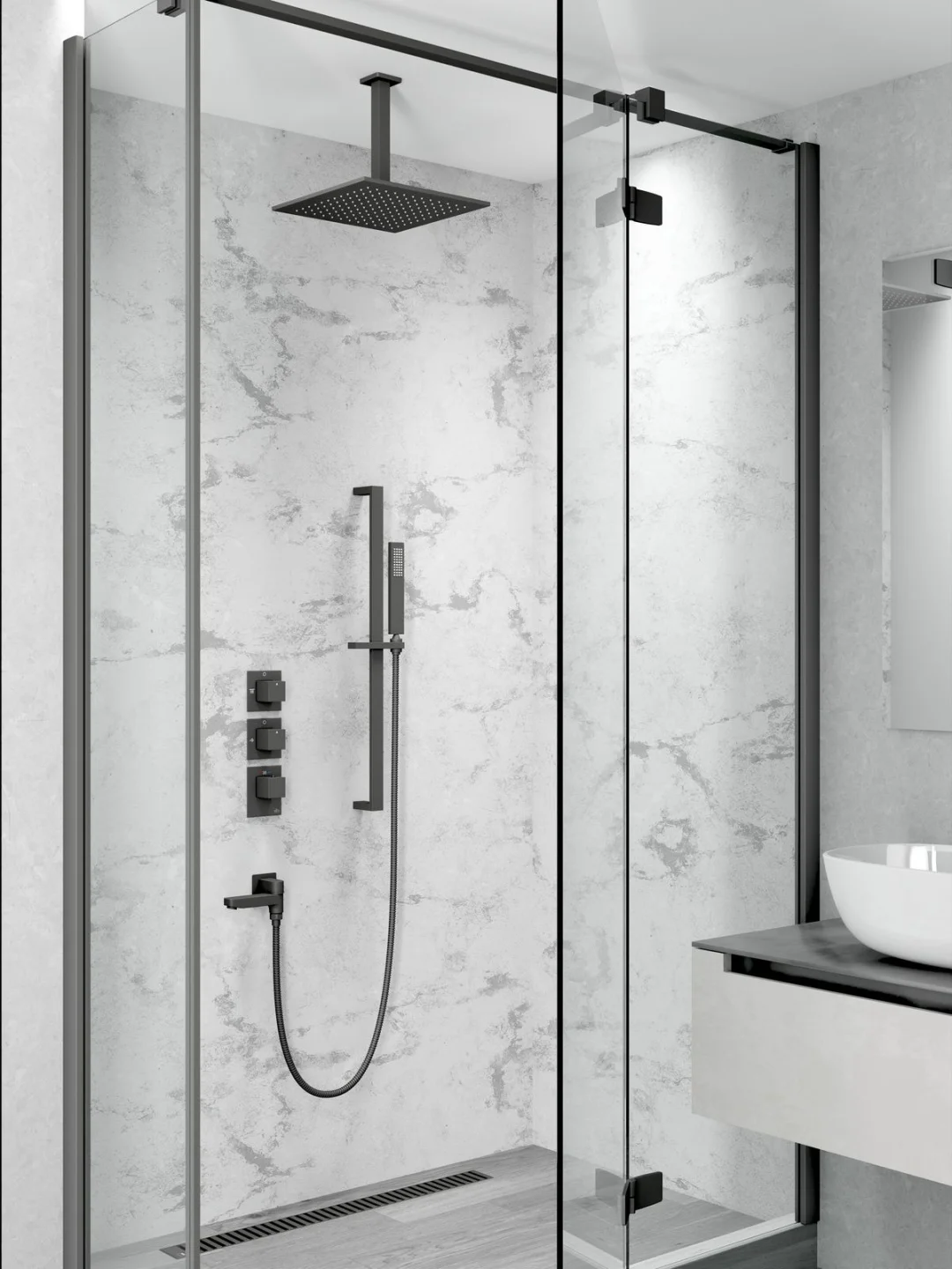 Душевая система Timo Selene SX-2239/03SM черный матовый купить,NaN