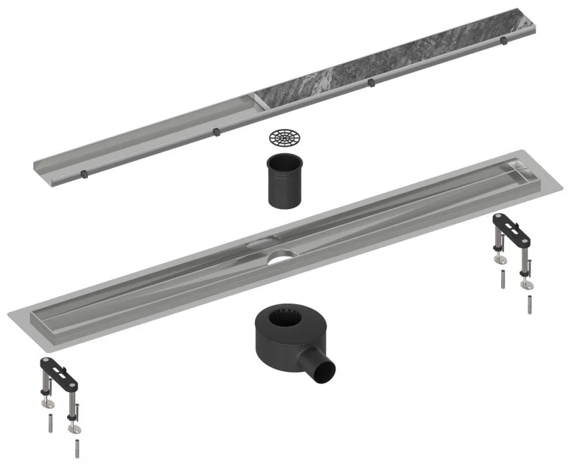 Душевой лоток TIMO Drain System 700 70х11см хром купить,NaN