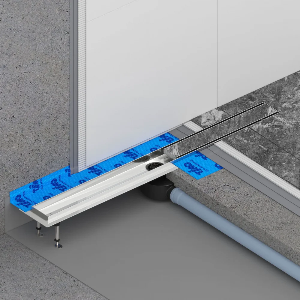 Душевой лоток TIMO Drain System 700 70х11см хром купить,NaN