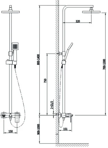 Душевая стойка Timo Selene SX-1030/00 хром купить,NaN