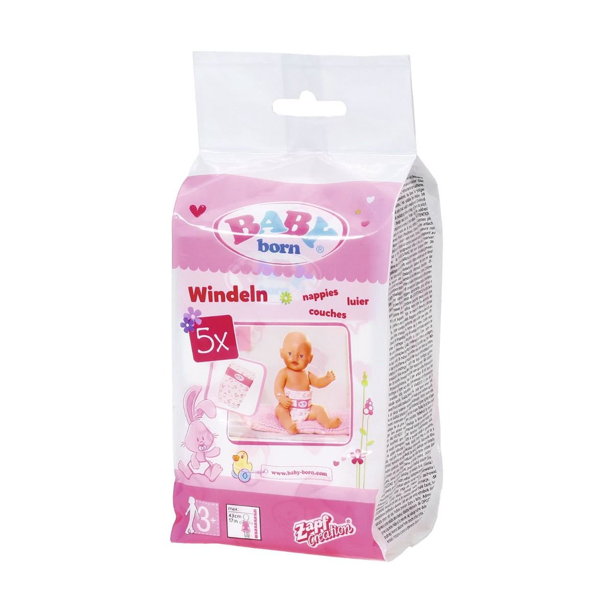 Памперсы Zapf Creation Baby born 5шт 826-508 купить,NaN