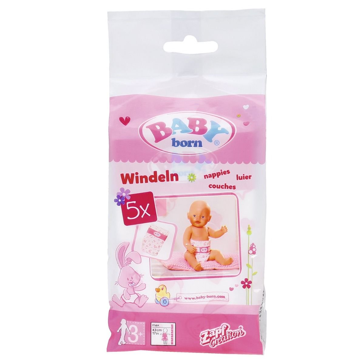 Памперсы Zapf Creation Baby born 5шт 826-508 купить,NaN