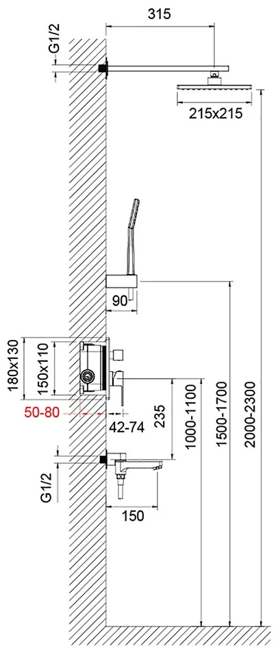 Душевая система Timo Selene SX-3069/17SM золото матовое купить,NaN