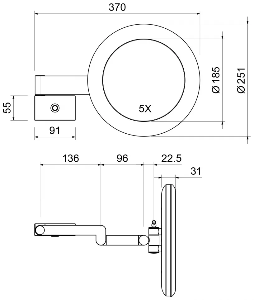 Зеркало с подсветкой Timo Petruma 15276/00 25х37см хром купить,NaN