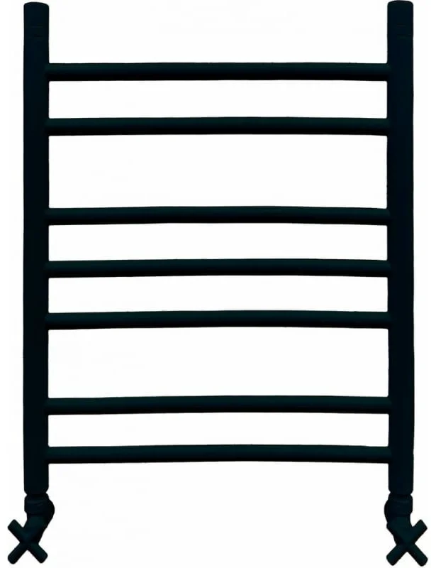 Полотенцесушитель Ника Classik ЛП r2 RAL9005MAT 60/40 62x53см черный матовый