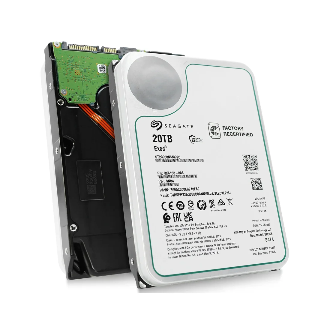Жесткий диск Seagate Exos X20 SATA ST20000NM002C 20TB 