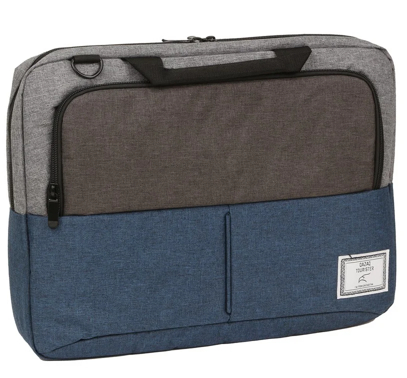 Сумка для ноутбука Qazaq tourister QT-004 16 серо-голубая