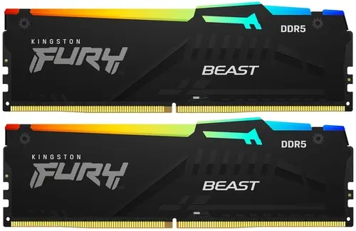 Оперативная память Kingston FURY Beast Black RGB KF552C40BBAK2-16 2x8Gb