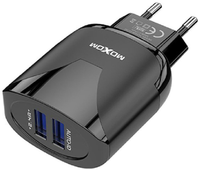 Зарядное устройство Moxom MX-HC30 USB Type-C черное купить,NaN