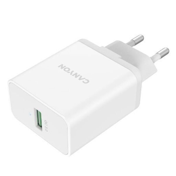 Сетевое зарядное устройство Canyon CNE-CHA12W белое купить,NaN