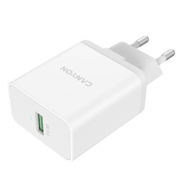 Сетевое зарядное устройство Canyon CNE-CHA12W белое купить,NaN
