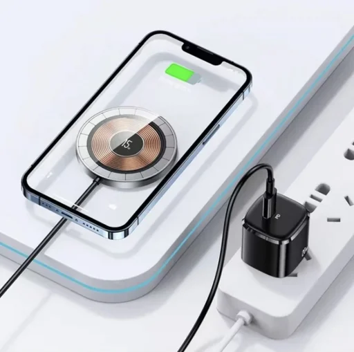 Зарядное устройство Nepro100device Transparent magnetic suction MagSafe черный