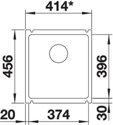 Кухонная мойка Blanco Subline 375-U 523726 белая