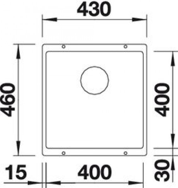 Кухонная мойка Blanco Subline 400-U 523423 серая