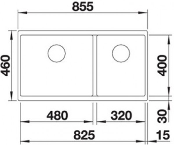 Кухонная мойка Blanco Subline 480/320-U 525993 черная купить,NaN