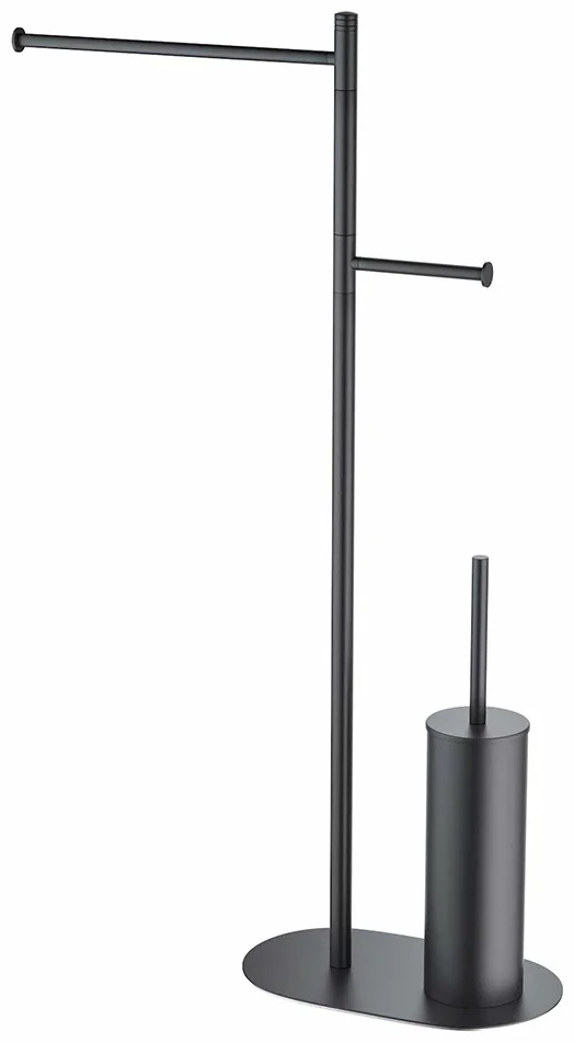 Стойка в ванную комнату Timo Saona 13085/03 52.8х18х85см черный матовый купить,NaN