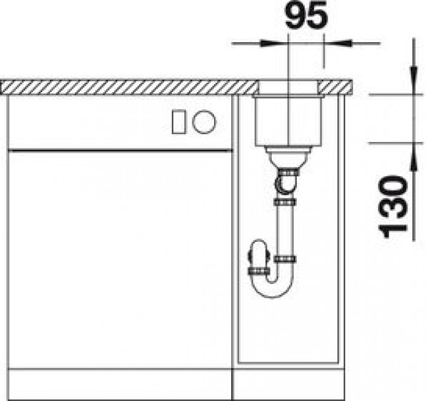 Кухонная мойка Blanco Subline 160-U 523400 белая купить,190271