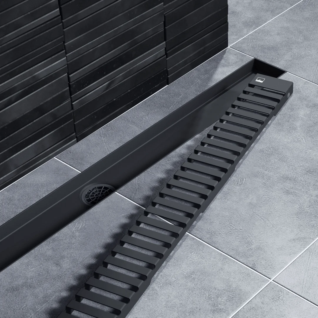 Душевой лоток Timo Drain System 900 95х11.9см черный купить,NaN
