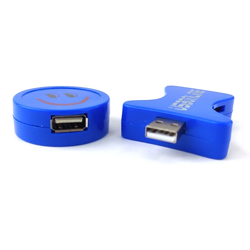 USB 3P HUB+CR UsbOnline PP0018 синий купить,0