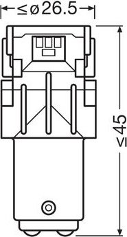 Автолампа Osram 7528DWP-02B светодиодная 2 шт