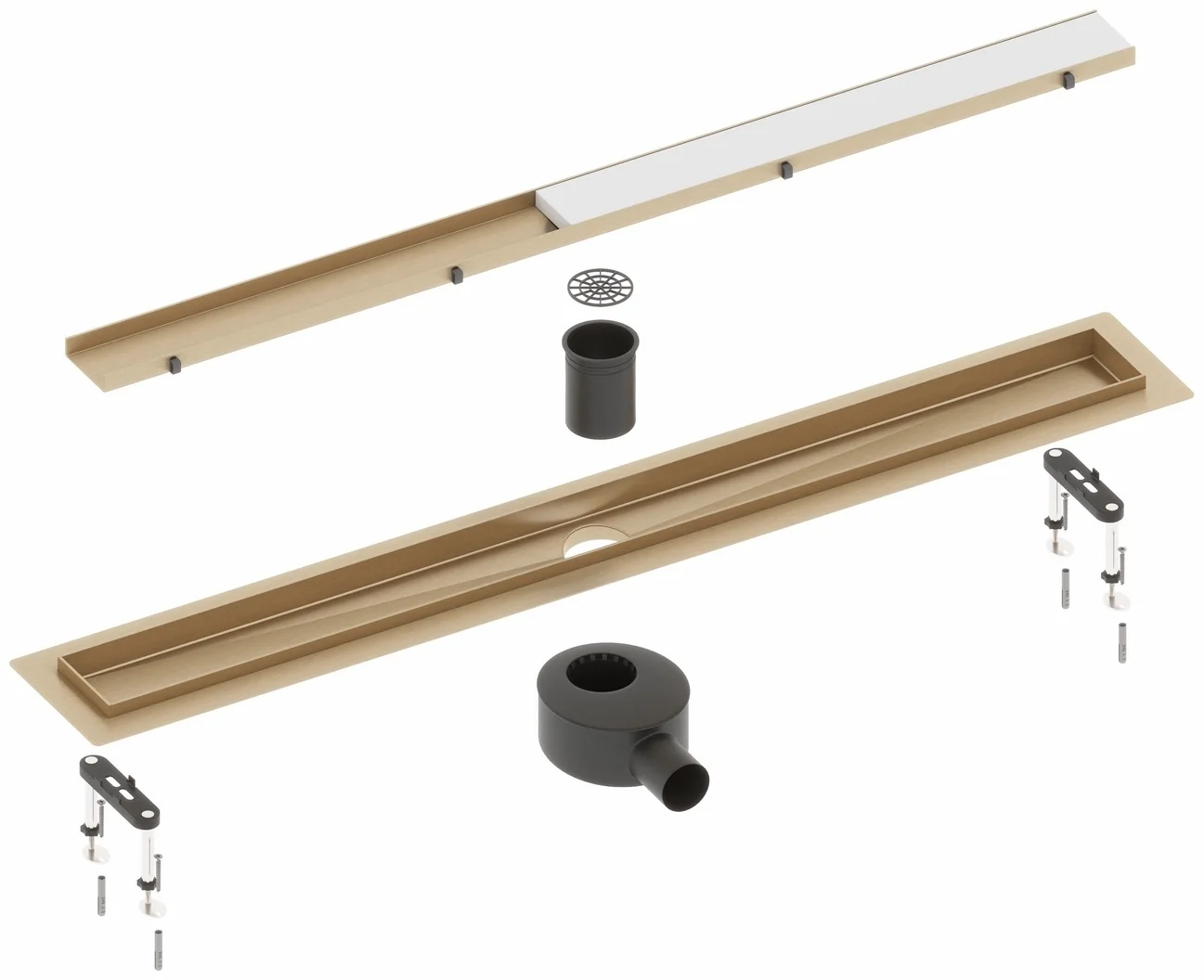 Душевой лоток Timo Drain System 800 85х11.9см золото матовое купить,NaN