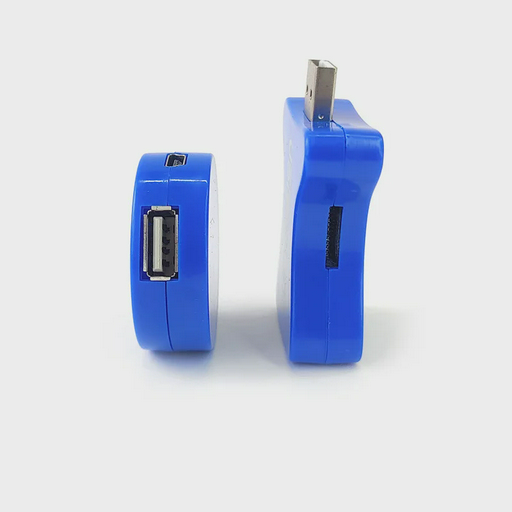 USB 3P HUB+CR UsbOnline PP0018 синий