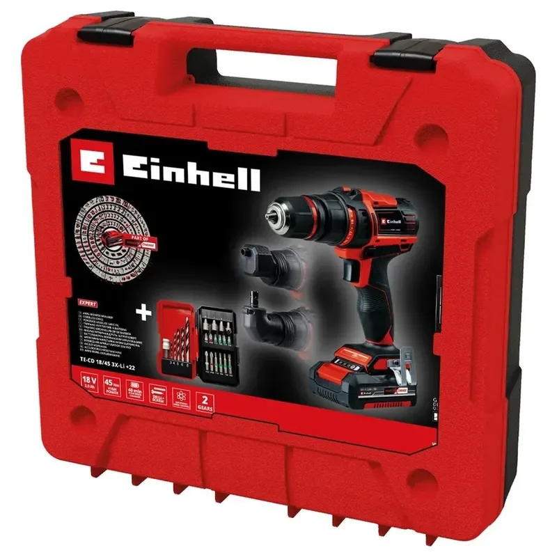 Дрель-шуруповерт Einhell PXC TE-CD 18В 4513990 - ForteMarket Дрель-шуруповерт Einhell PXC TE-CD 18В 4513990 купить,0