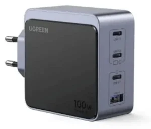 Зарядное устройство Ugreen 100W GaNInfinity X565  3xUSB C 1xUSB Gray