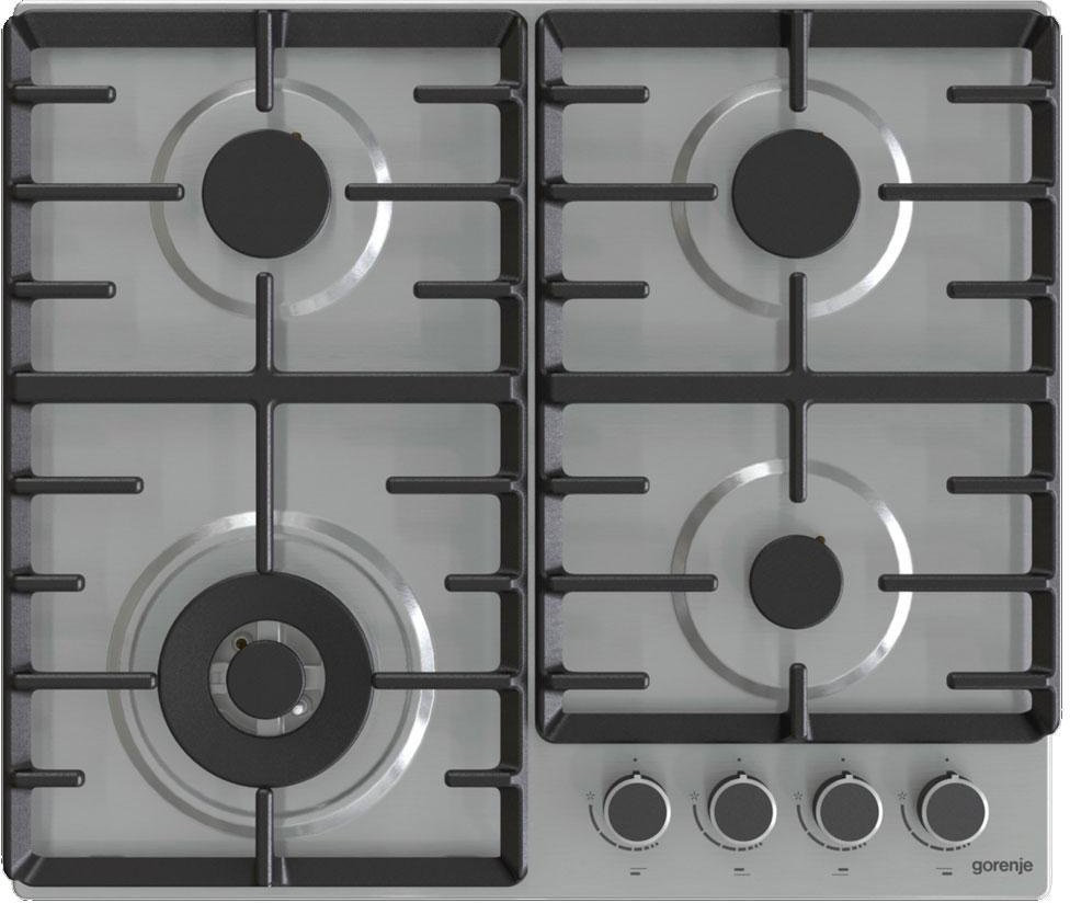 Варочная поверхность Gorenje GW642ABX серебристый купить,NaN
