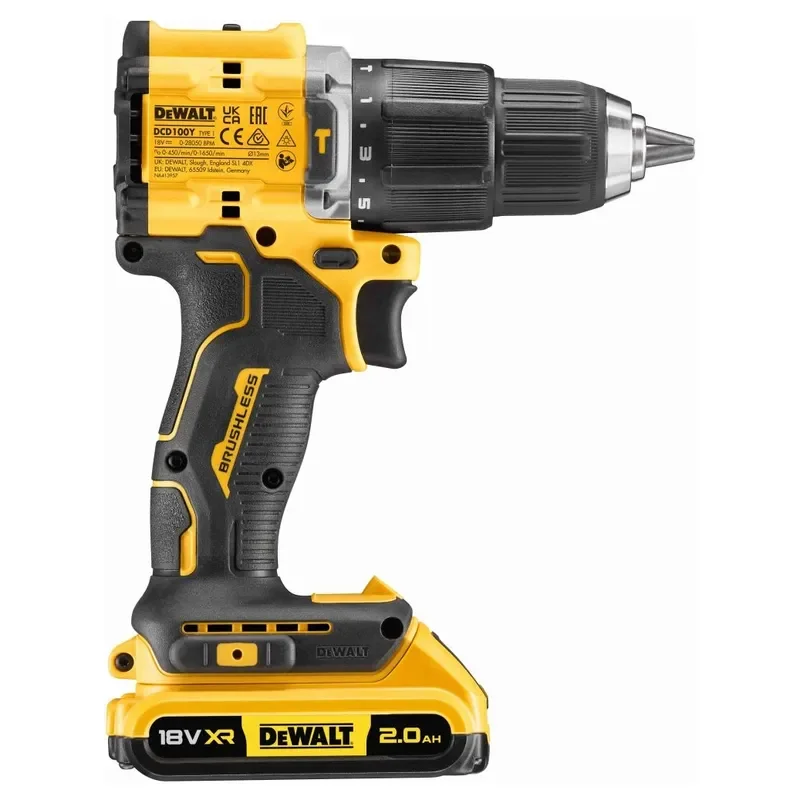 Дрель-шуруповерт DeWalt DCD100YD2T-QW - ForteMarket Дрель-шуруповерт DeWalt DCD100YD2T-QW купить,0