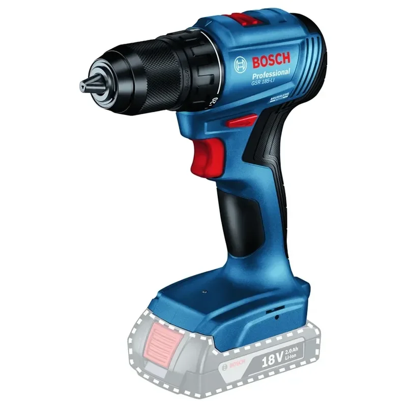 Дрель-шуруповерт Bosch GSR 185-LI Solo + сумка 06019K3003