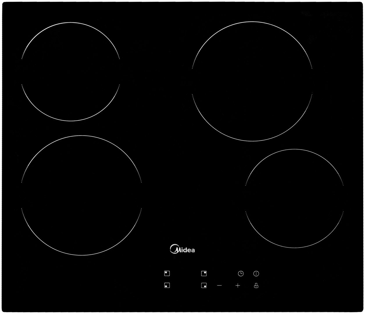 Варочная поверхность Midea MCH-B641C черный - ForteMarket Варочная поверхность Midea MCH-B641C черный купить,0