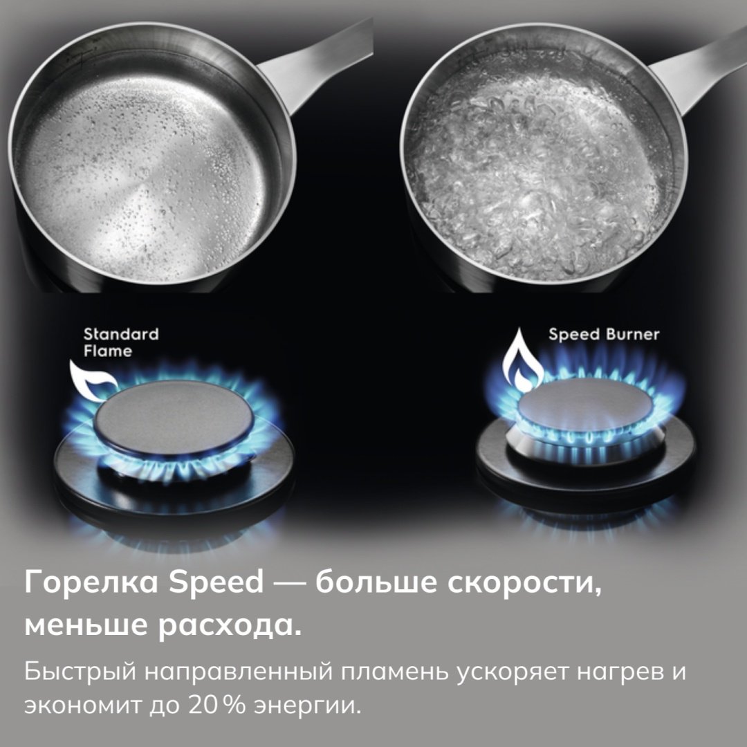 Варочная поверхность Electrolux EGS 6436 K черный - ForteMarket Варочная поверхность Electrolux EGS 6436 K черный купить,0