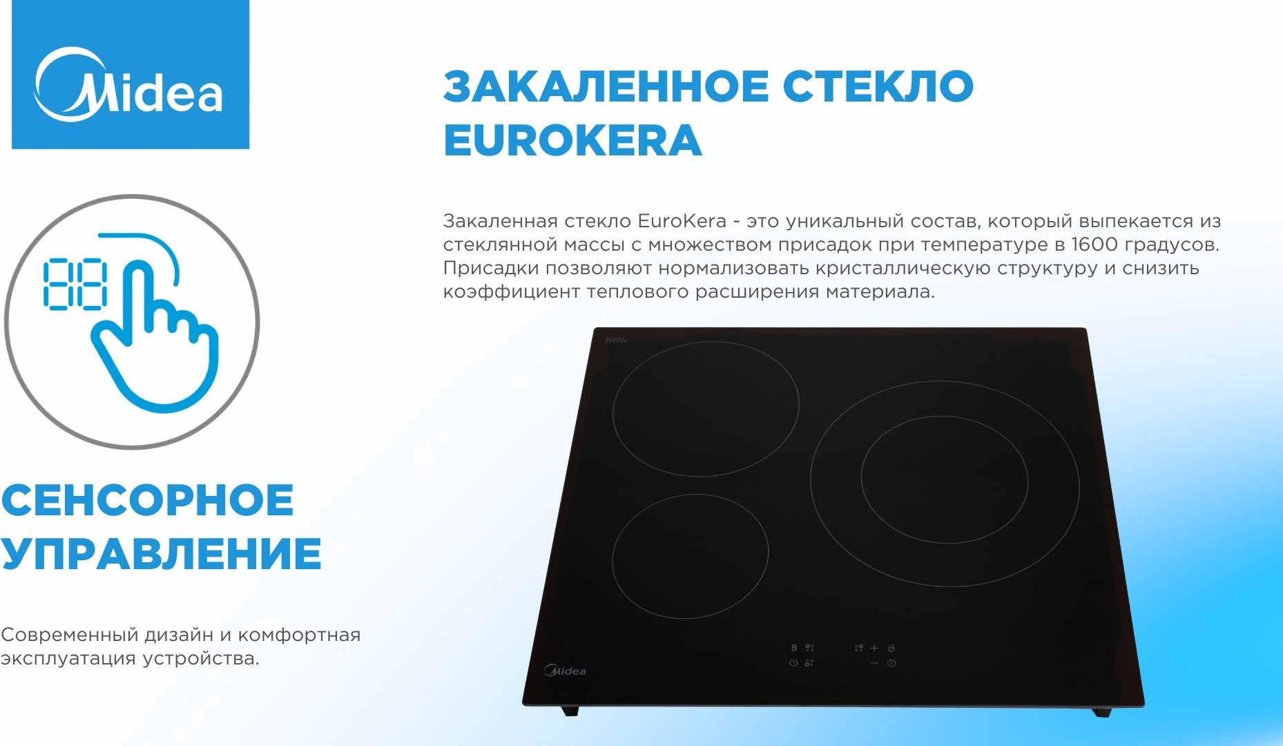 Варочная поверхность Midea MCI-B632D черный купить,80990
