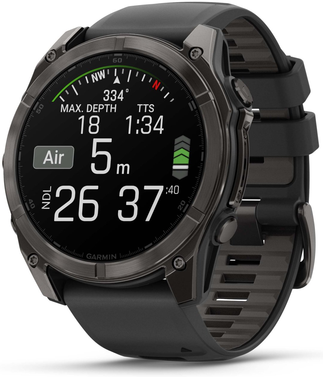Смарт-часы Garmin Fenix 8 51 мм черно-серый