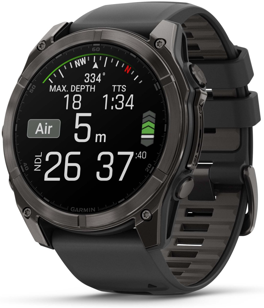Смарт-часы Garmin Fenix 8 51 мм черно-серый