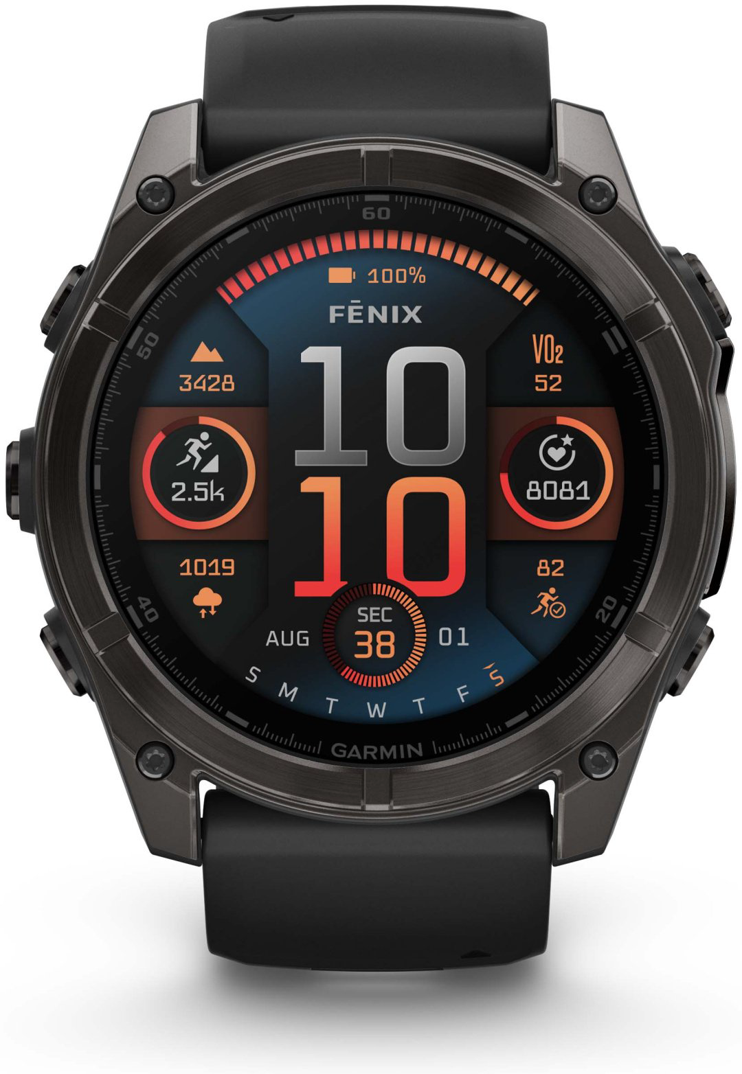 Смарт-часы Garmin Fenix 8 51 мм черно-серый купить,611990