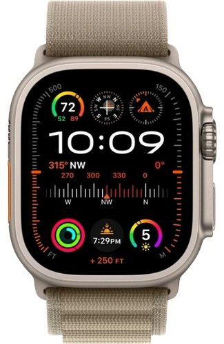 Смарт-часы Apple Watch Ultra Series 2 GPS + Cellular Alpine Loop М 49 мм серебристый-бежевый-коричневый