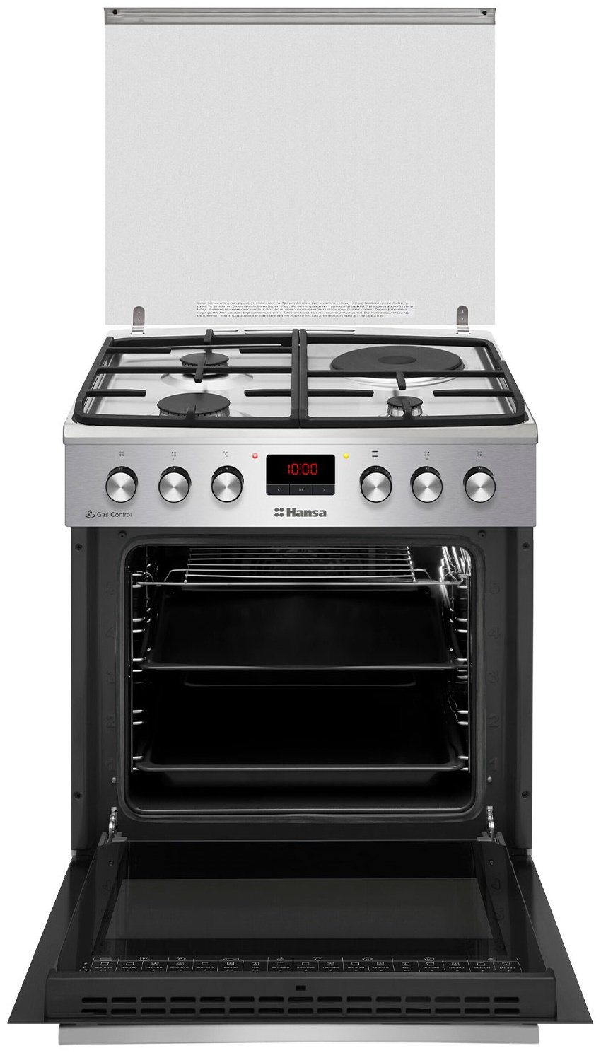 Кухонная плита Hansa FCMX68243 черный, серебристый купить,NaN