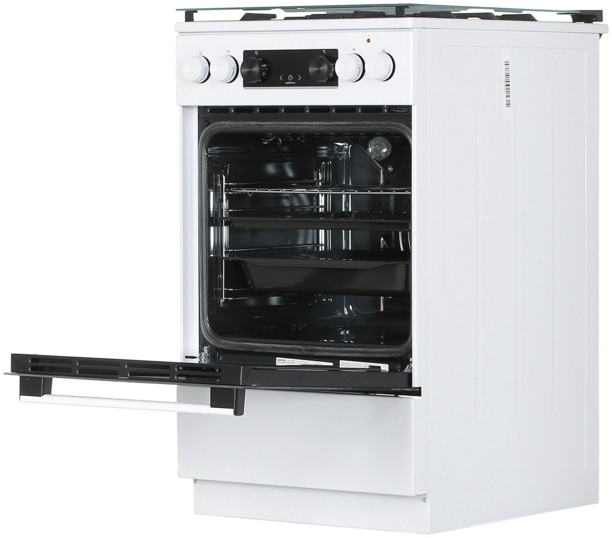 Кухонная плита Gorenje GK5C40WF черный-белый - ForteMarket Кухонная плита Gorenje GK5C40WF черный-белый купить,0