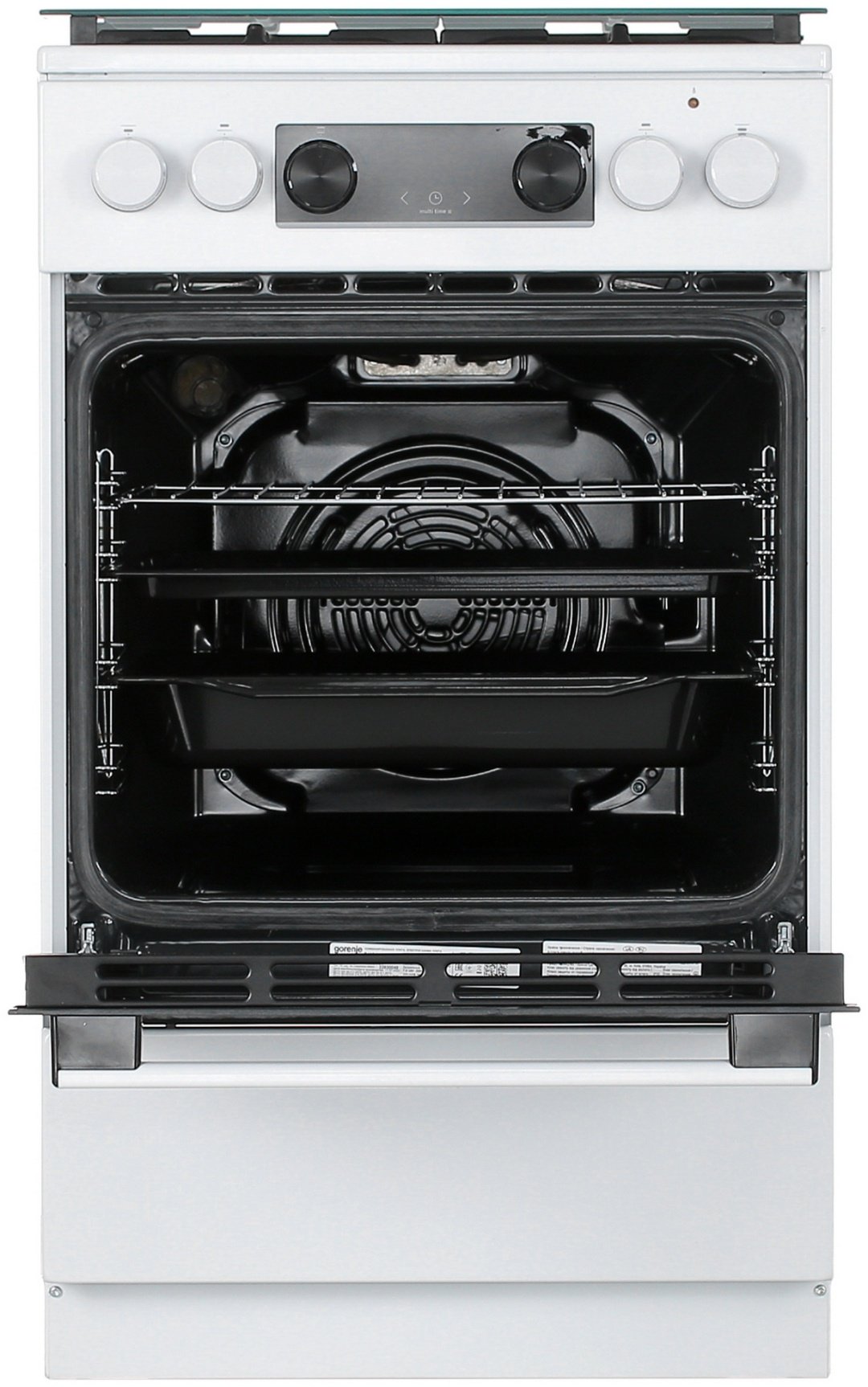 Кухонная плита Gorenje GK5C40WF черный-белый - ForteMarket Кухонная плита Gorenje GK5C40WF черный-белый купить,0