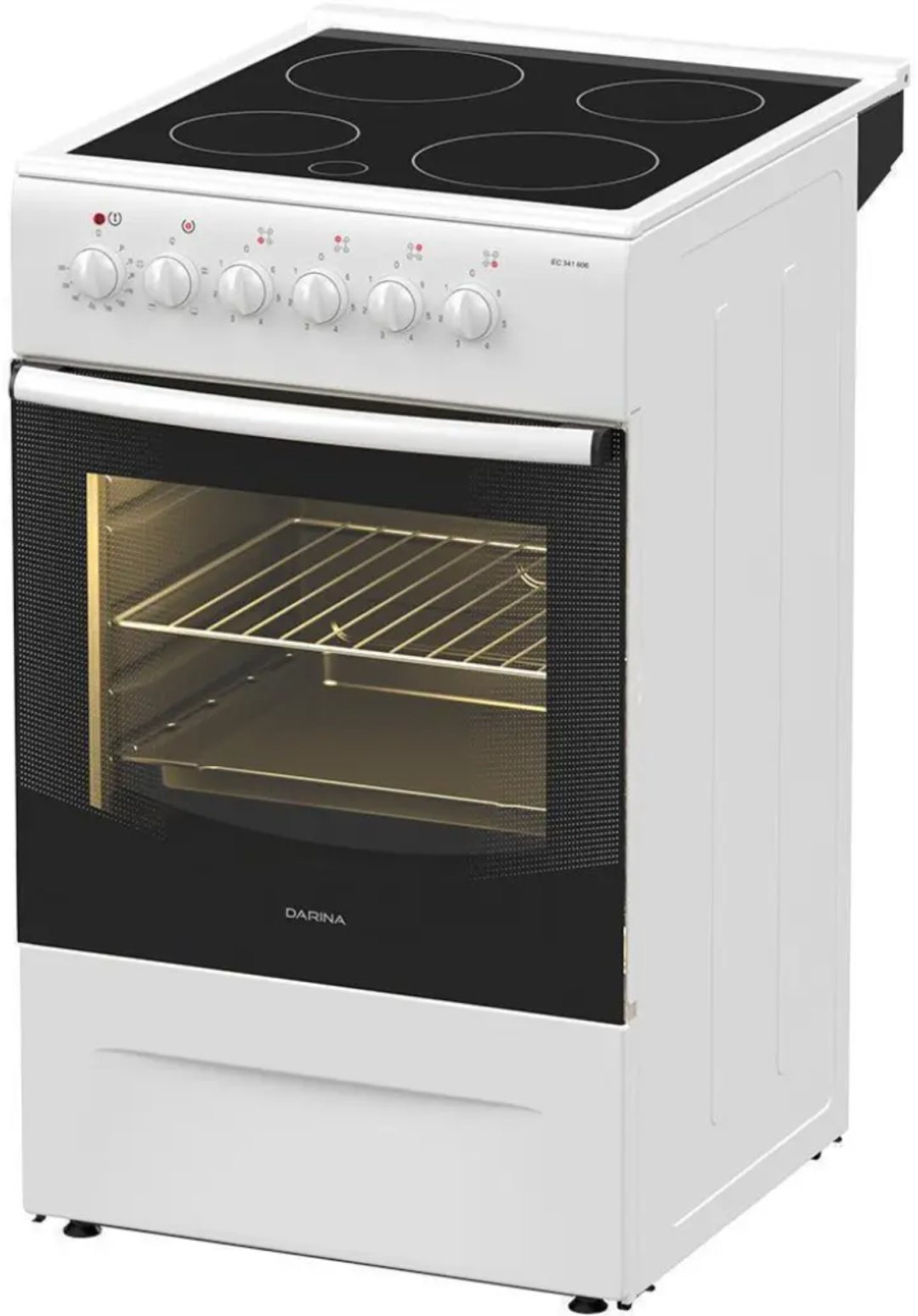 Кухонная плита Дарина B EC341 606 W белый купить,NaN