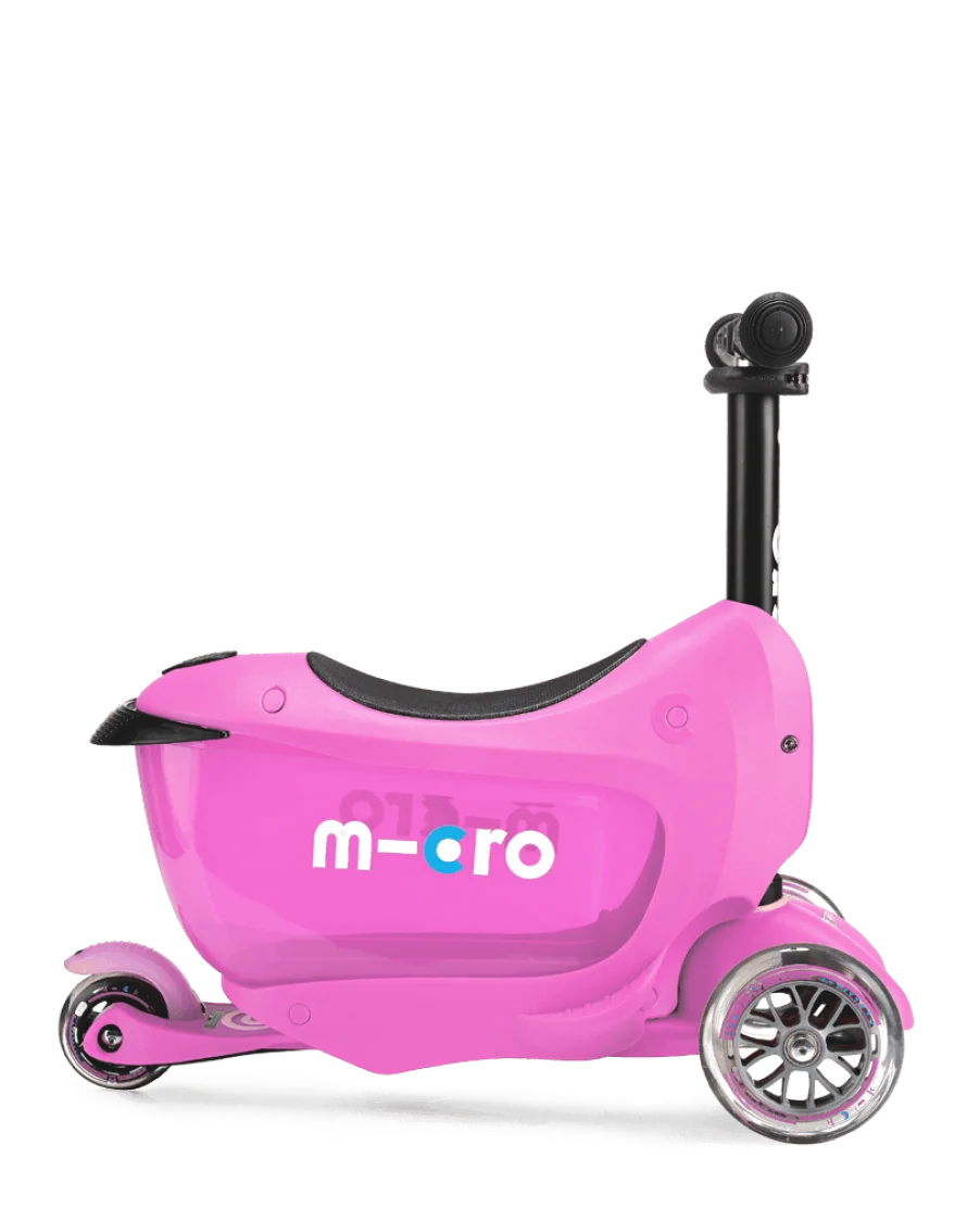Самокат Mini2Go Delux Plus Micro розовый купить,NaN