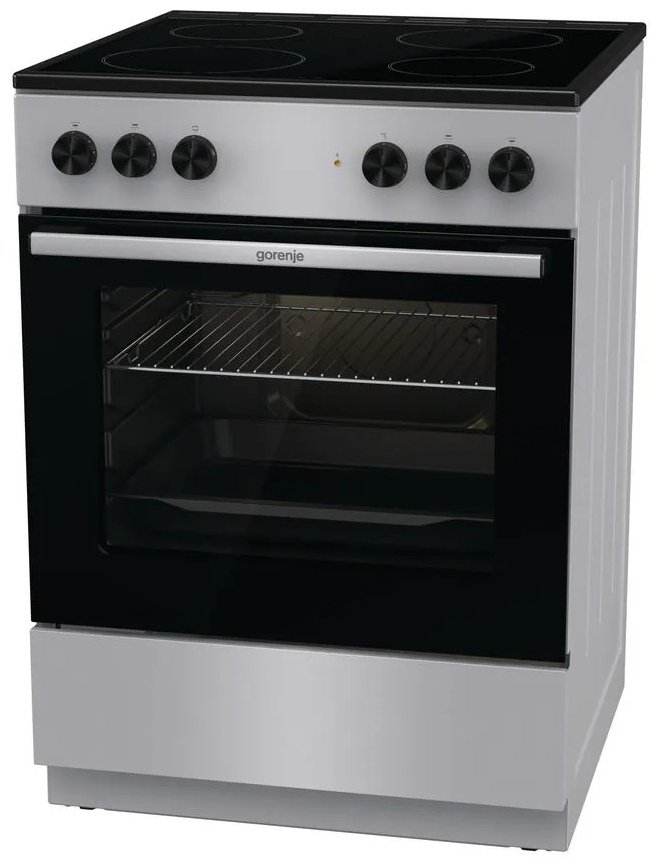 Кухонная плита Gorenje GEC6A11SG серебристый - ForteMarket Кухонная плита Gorenje GEC6A11SG серебристый купить,0