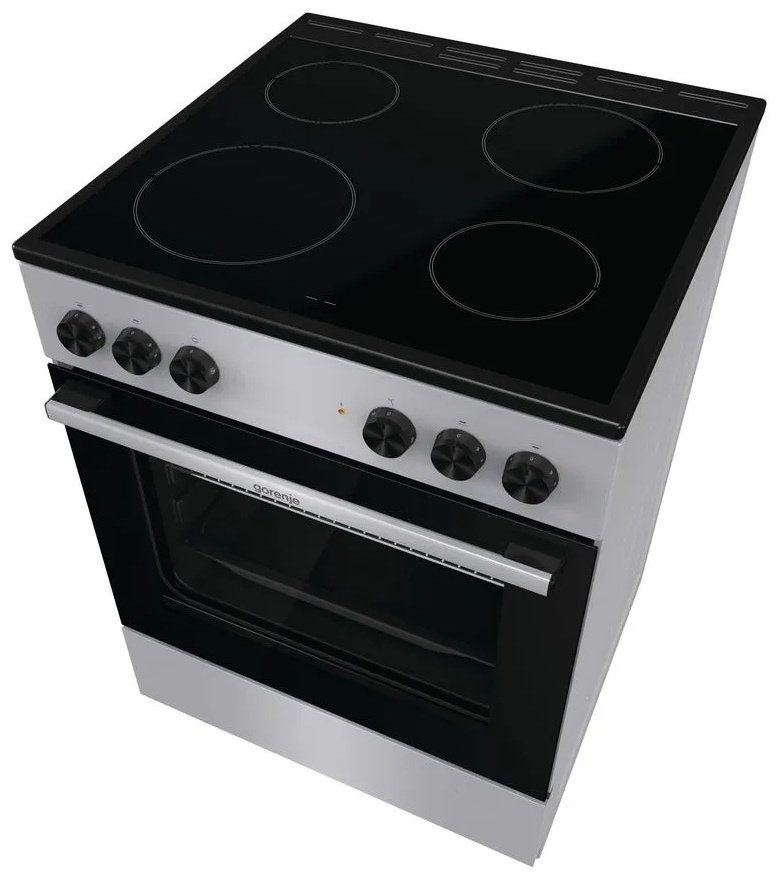 Кухонная плита Gorenje GEC6A11SG серебристый - ForteMarket Кухонная плита Gorenje GEC6A11SG серебристый купить,0