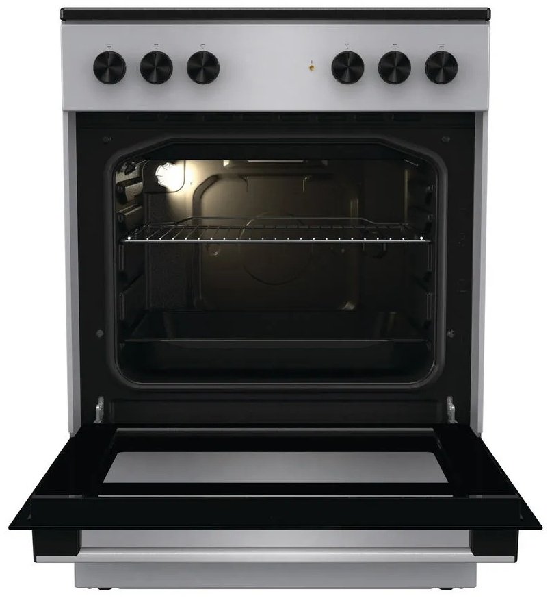 Кухонная плита Gorenje GEC6A11SG серебристый - ForteMarket Кухонная плита Gorenje GEC6A11SG серебристый купить,0