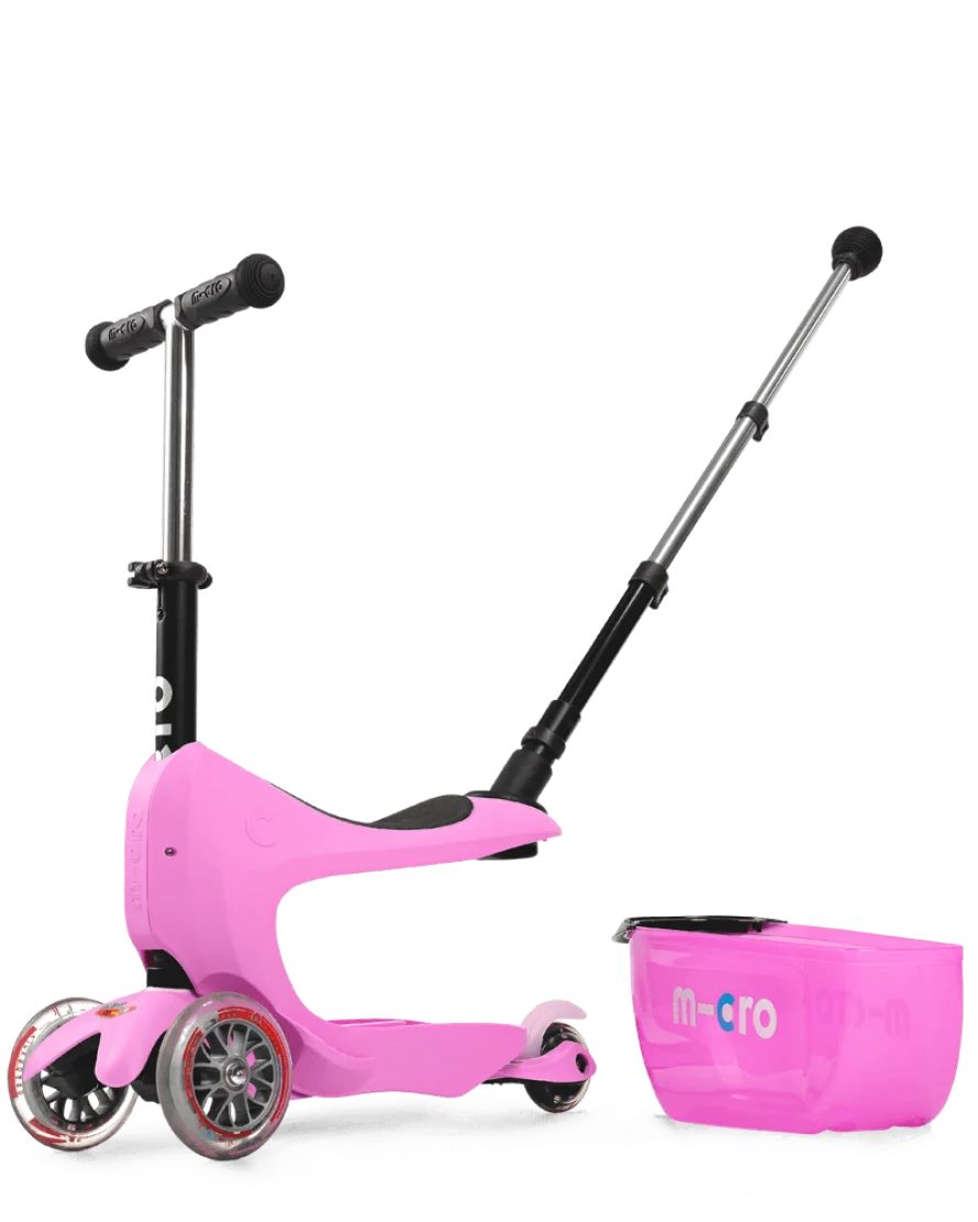 Самокат Mini2Go Delux Plus Micro розовый купить,NaN